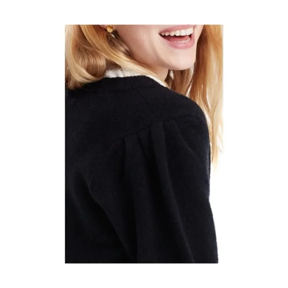 Madewell Black V-Neck Pullover Sweater Preppy Academia School Girl